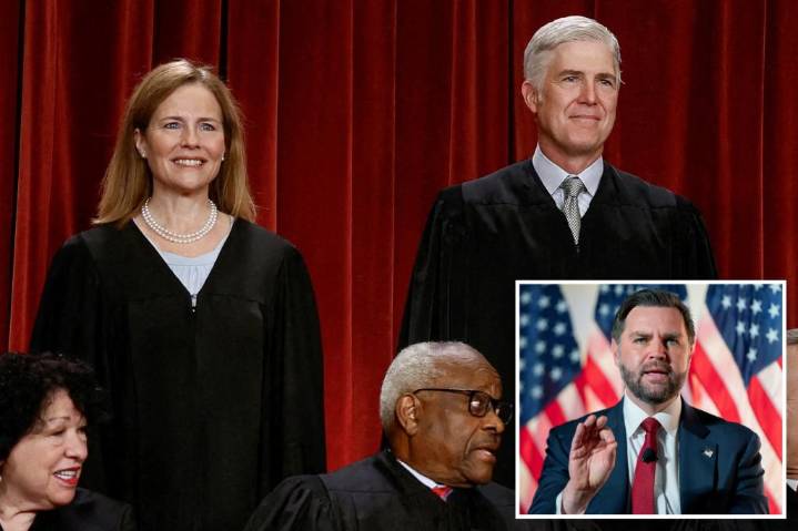 Neil Gorsuch and Amy Coney Barrett eerily quiet in Supreme Court case about JD Vance