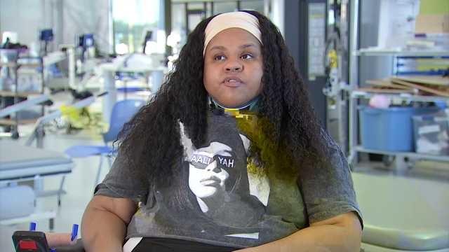 Roxbury woman paralyzed by stray bullet on the road to recovery