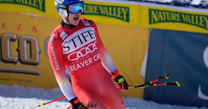 Swiss ski racer Marco Odermatt wins World Cup downhill opener, Ryan Cochran