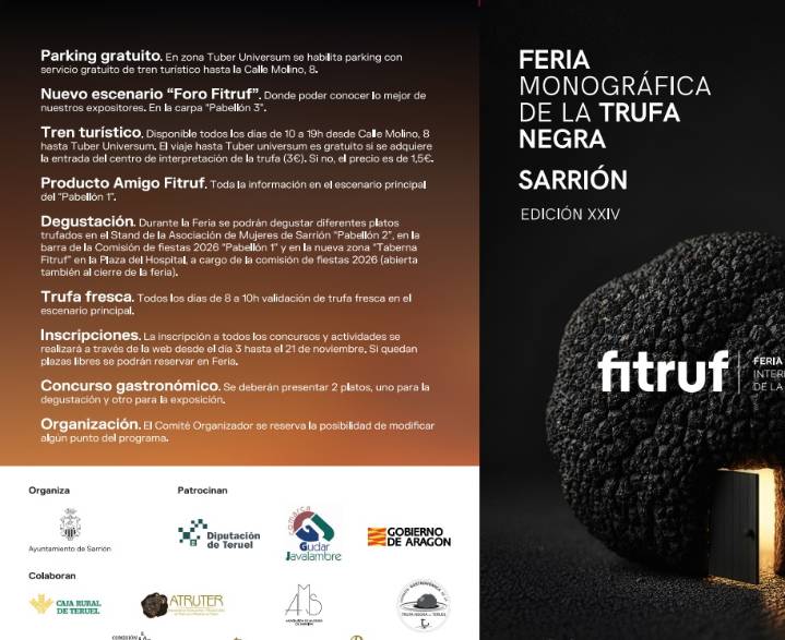 Sarrión consolida su estatus como Capital Mundial de la Trufa Negra con la XXIV edición de Fitruf 2025