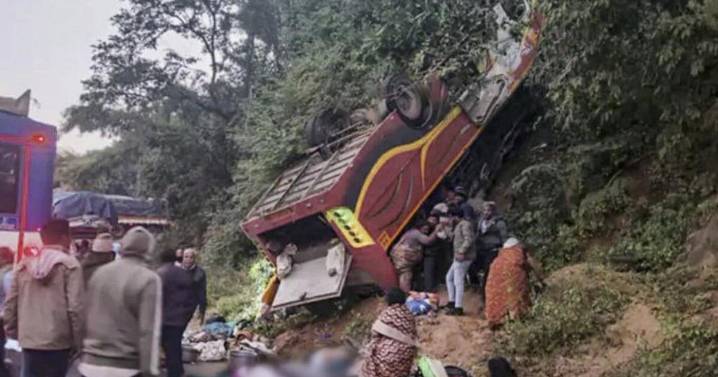 15 dead after bus plunges into gorge in Andhra Pradesh