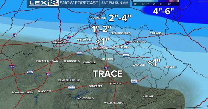 First some snow, then the cold!