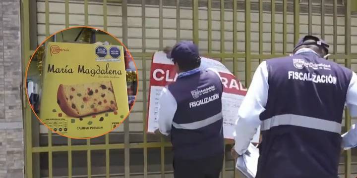 Clausuran panadería en Surco tras hallar panetones insalubres y sin registro sanitario al inicio de la campaña navideña