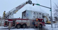 Edmonton firefighters battle multiple blazes on coldest day of winter