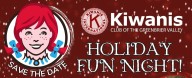 Kiwanis Club of the Greenbrier Valley & Wendy’s to Host Holiday Fun Night on December 18