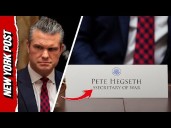 Viewers Spot Extra ‘S’ in Pete Hegseth’s ‘Ssecretary of War’ Nameplate