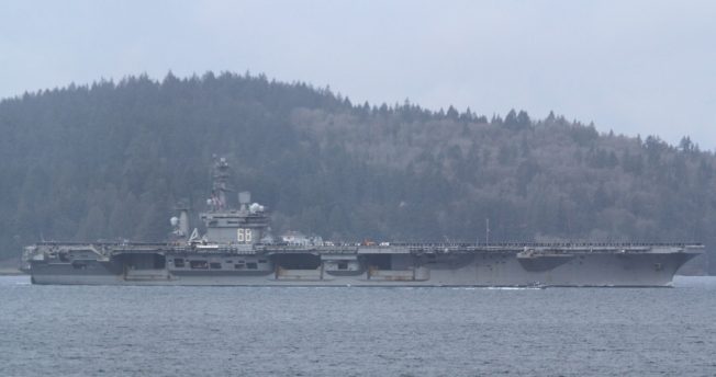 West Seattle Blog… | SOON TO BE SEEN OFF WEST SEATTLE: Aircraft carrier USS Nimitz