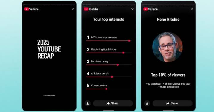 YouTube’s new Recap feature turns your watch history into a personality