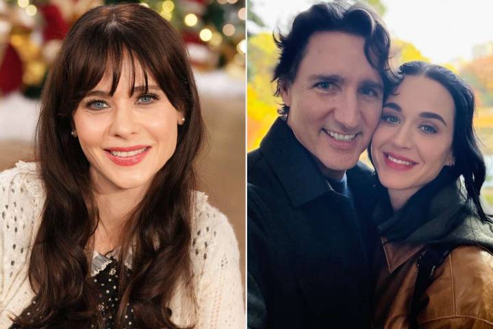 Zooey Deschanel Reacts to Friend Katy Perry's Romance with Justin Trudeau