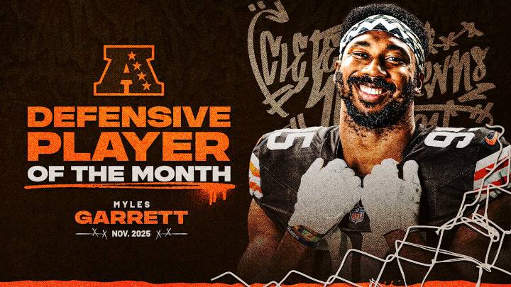 Myles Garrett named AFC Defensive Player of the Month