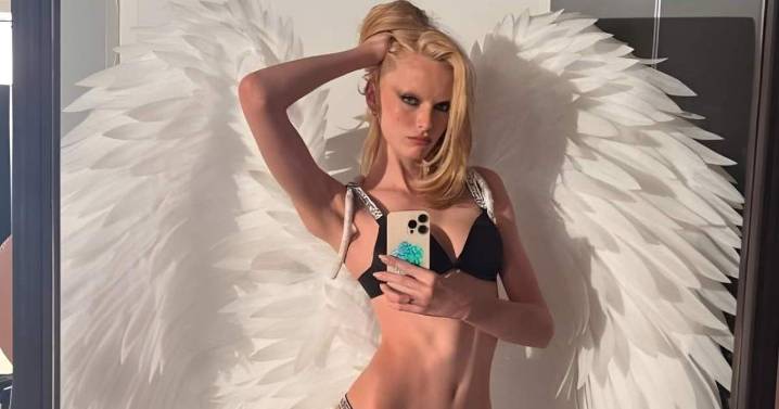 Alex Consani's Only Underwear Photo Has Her Using Hands as Bra