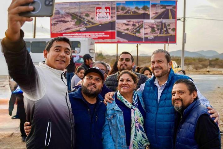 Agradecen vecinos rehabilitación del Camino Real del Valle en Ramos Arizpe