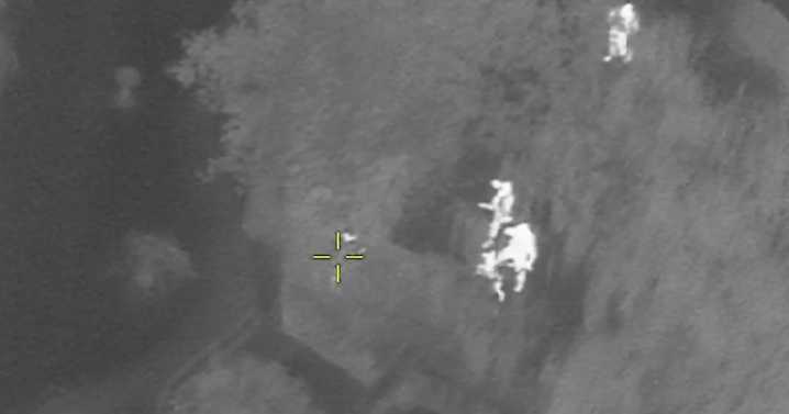 The moment aircraft pursuit helped police catch suspect after high