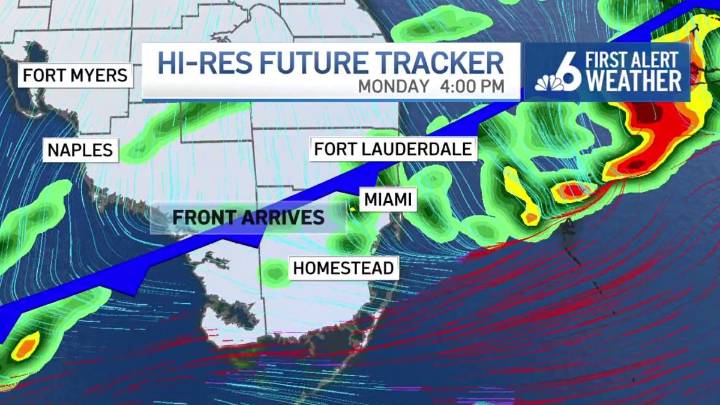 Cold front to bring rain, temps in the 60s to South Florida