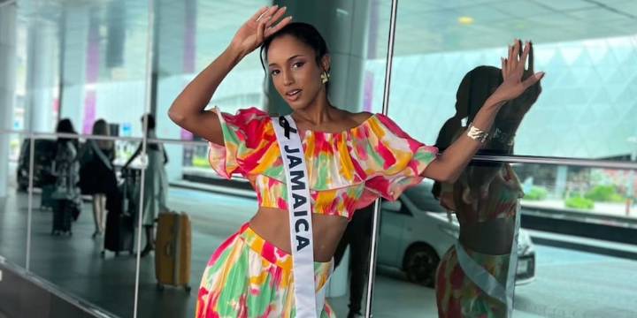 Miss Jamaica resultó con una fractura y hemorragia intracraneal tras grave caída en Miss Universo