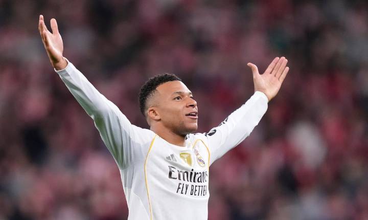 Kylian Mbappé aporta un doblete y el Real Madrid rompe mala racha con victoria ante el Athletic