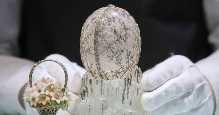 Crystal Fabergé egg crafted for Russian royalty shatters record and sells for $30.2 million