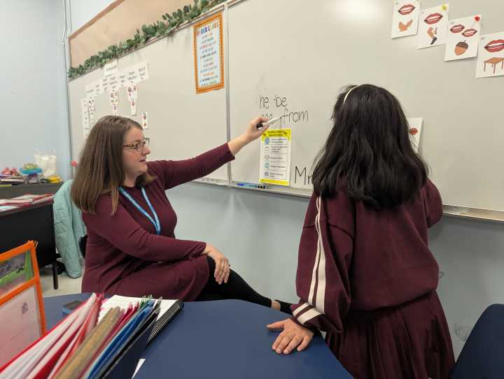 Students at Highland get reading help through new tutoring program