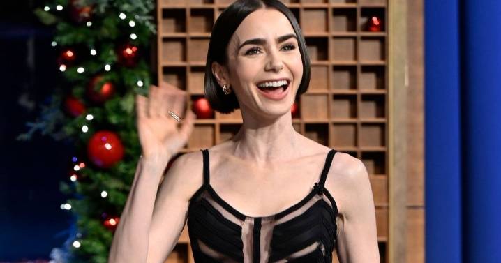 Lily Collins' Sheer Fendi Dress Is Strategically Bold