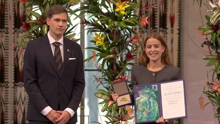 La hija de Corina Machado pronunció palabras de su madre al recibir el Premio Nobel de la Paz
