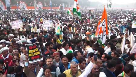 Congress distances itself from objectionable slogans at ‘vote chori’ rally