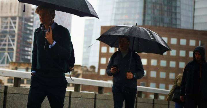 Met Office amber rain warning for all these parts of the UK with risk of flooding