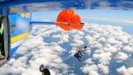 Heart-Stopping Video Shows Skydiver's Parachute Get Caught On Plane's Tail