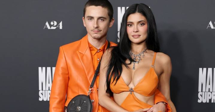 Kylie Jenner & Boyfriend’s Matching Orange Fits Achieve Couple Goals
