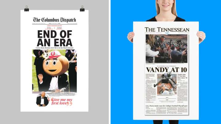 USA TODAY Store prints make great gifts for sports & news junkies