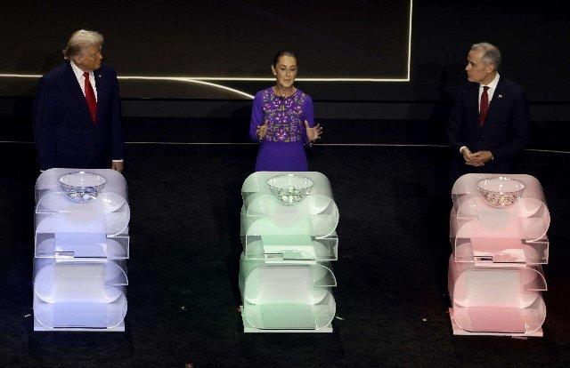 Mandatarios de México, EU y Canadá coinciden por primera vez en sorteo del Mundial