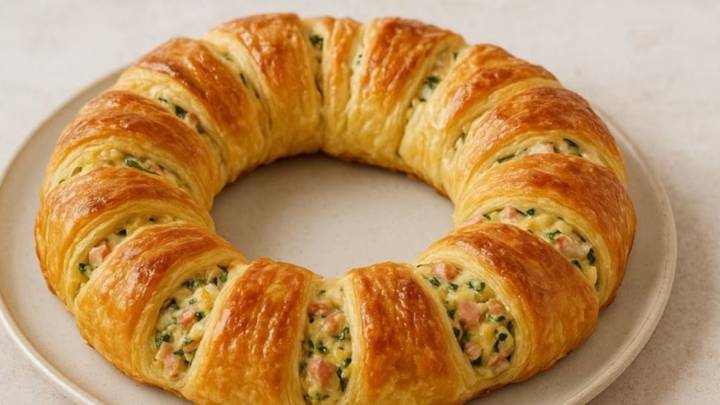 Cómo hacer la corona de hojaldre para las próximas Fiestas