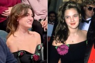 Drew Barrymore Reacts to Fan Wearing Her Dress from the 1989 Oscars