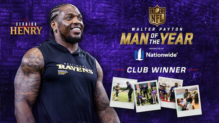 Derrick Henry Is Ravens' 2025 Walter Payton Man of the Year