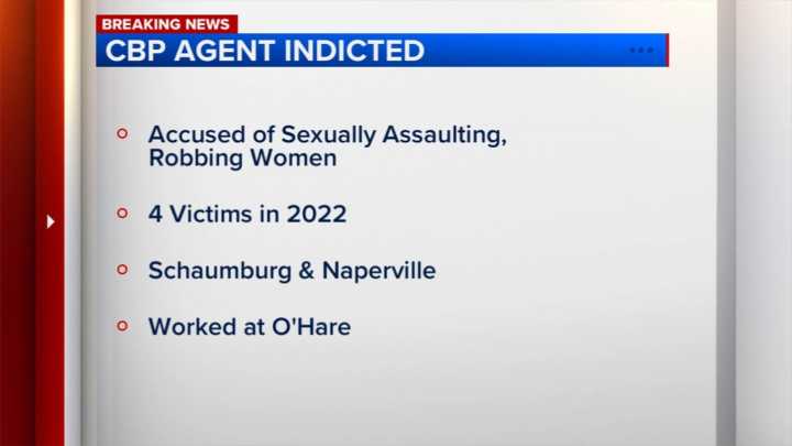 US Customs and Border Protection Officer Luis Uribe charged with sexual assault, robbery in Schaumburg and Naperville, Illinois