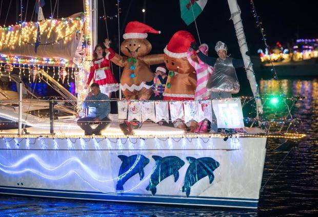 Where you can watch a free holiday boat parade in Southern California
