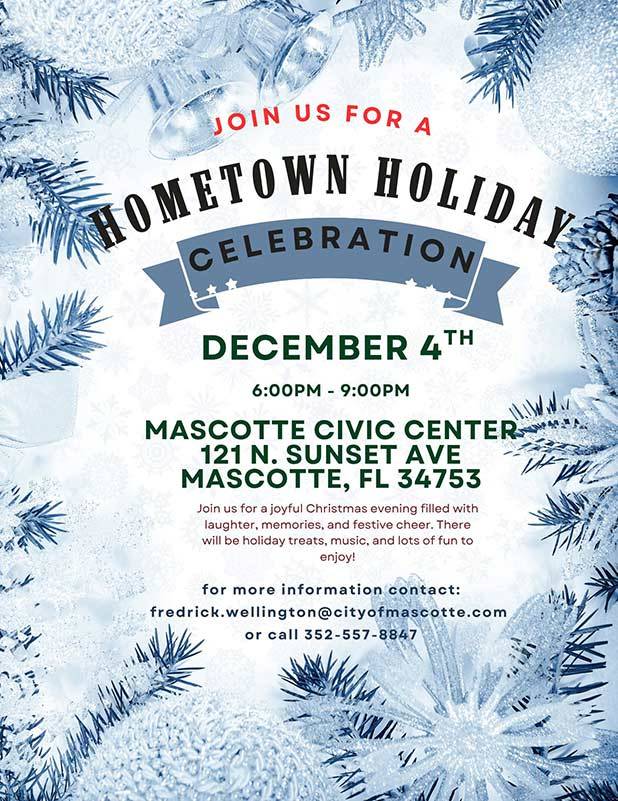 Mascotte to Shine Bright at Annual Tree Lighting and Hometown Holiday Celebration