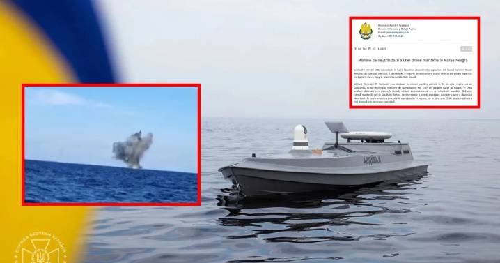 ¡Alerta en el Mar Negro! VIDEO: Rumania destruye dron implicado en la guerra de Ucrania
