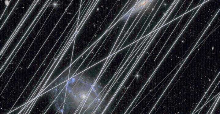 Satellites keep photobombing the Hubble telescope, and it’s getting worse