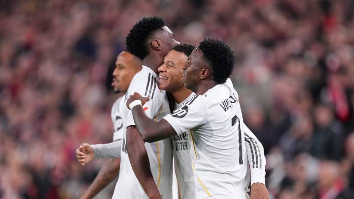 Recital de Mbappé y el Real Madrid despeja dudas arrasando al Athletic Club