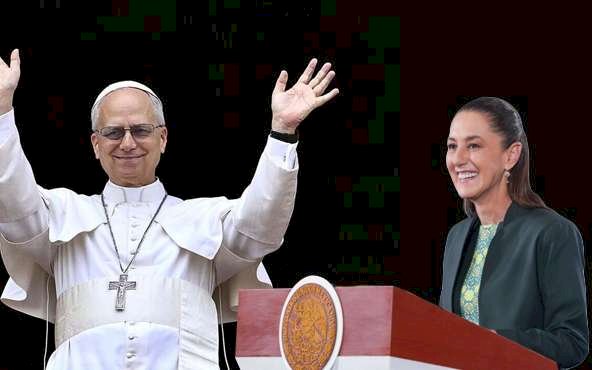 Apuesta Sheinbaum por visita del Papa en 2026 para su plan de paz