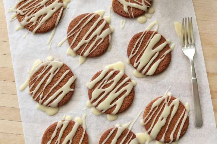 Snappy, crispy icebox gingersnap cookies
