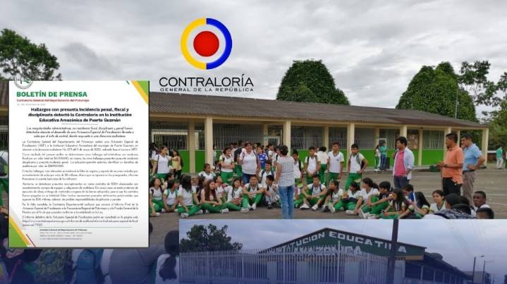 Contraloría del Putumayo detecta hallazgos fiscales por más de $65 millones en la I.E. Amazónica de Puerto Guzmán