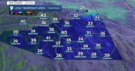 Cooler temperatures settle in after midweek system; Freeze Warning issued for Friday morning
