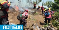 15:16 Incendio en El Turbio: más de 100 personas trabajan para combatir el fuego