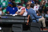 Giants’ Cam Skattebo sheds walking boot just 6 weeks after gruesome ankle injury