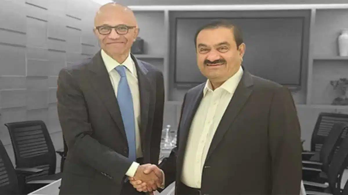 Adani and Nadella Explore Expanding Opportunities in Artificial Intelligence
