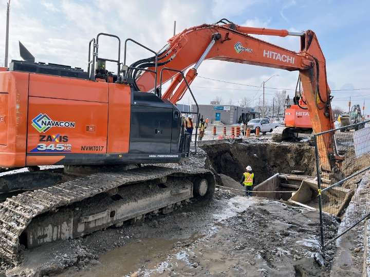 Burst pipe near Farmer’s Market under control