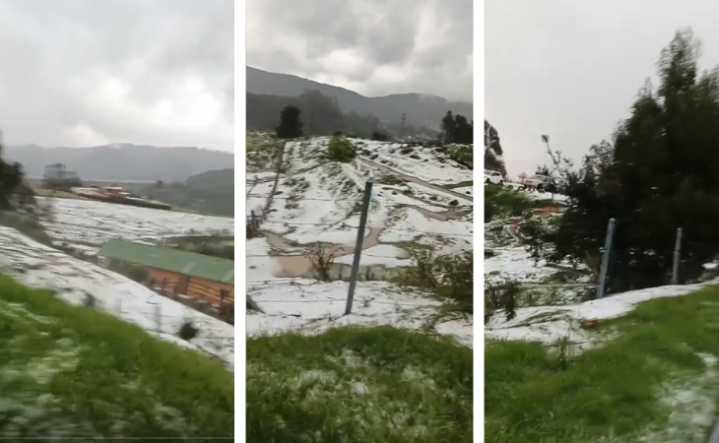 Videos: Inundaciones en La Calera por fuertes lluvias y granizada