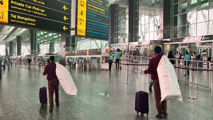 IndiGo delays go viral as Bengaluru passenger brings mattress to airport