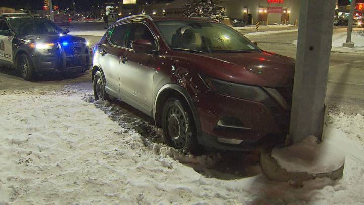 Man charged after brazen carjacking, crash in SE Calgary